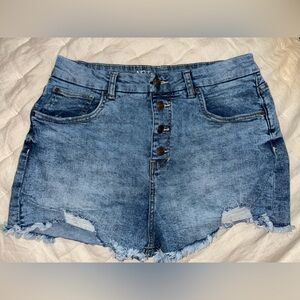 No Boundaries Blue Denim Shorts